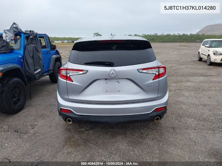 2019 Acura Rdx Standard VIN: 5J8TC1H37KL014280 Lot: 40542514