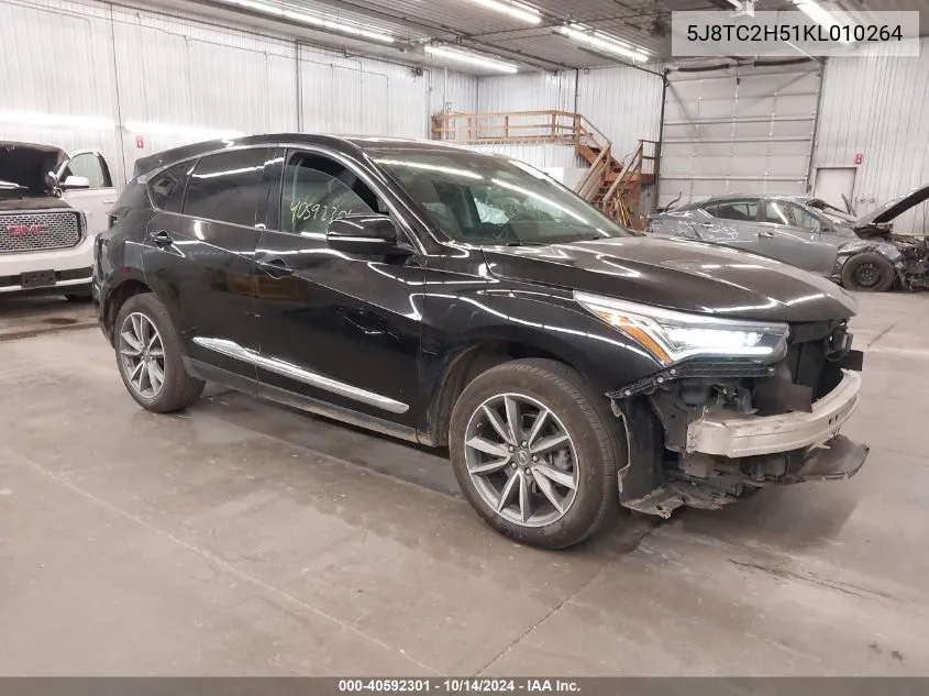 2019 Acura Rdx Technology Package VIN: 5J8TC2H51KL010264 Lot: 40592301