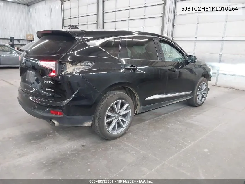 2019 Acura Rdx Technology Package VIN: 5J8TC2H51KL010264 Lot: 40592301