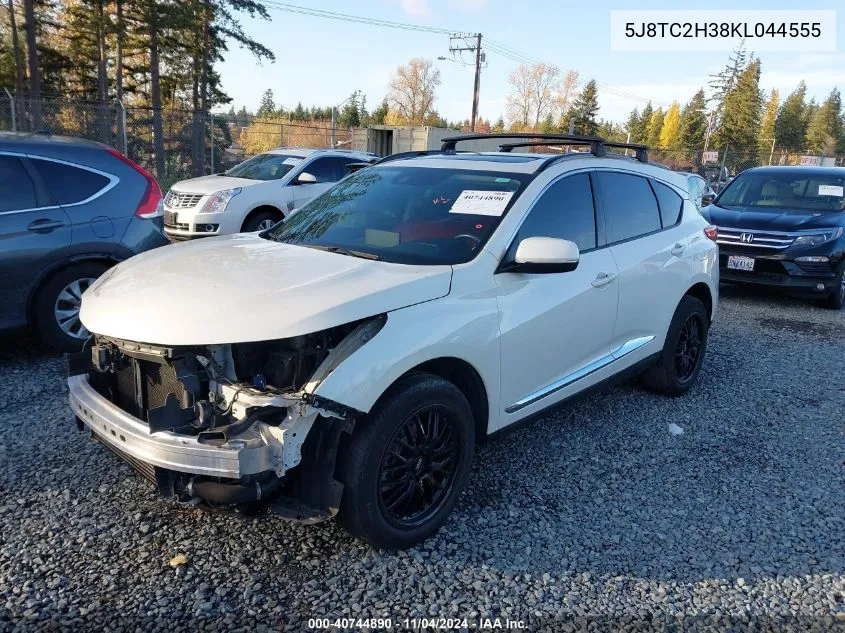 2019 Acura Rdx Standard VIN: 5J8TC2H38KL044555 Lot: 40744890