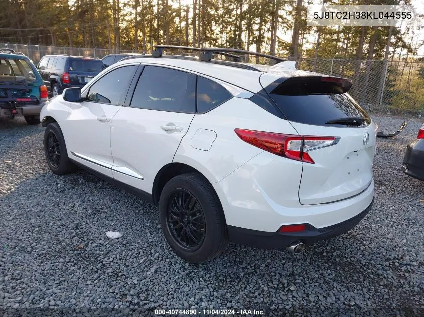 2019 Acura Rdx Standard VIN: 5J8TC2H38KL044555 Lot: 40744890