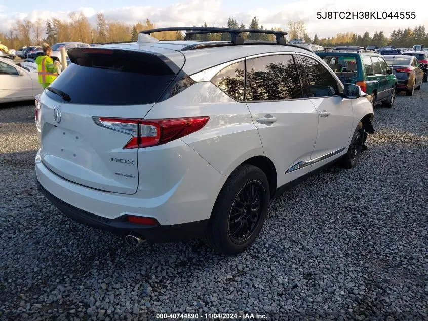 2019 Acura Rdx Standard VIN: 5J8TC2H38KL044555 Lot: 40744890