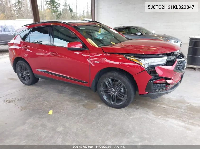 2019 Acura Rdx A-Spec Package VIN: 5J8TC2H61KL023847 Lot: 40787500