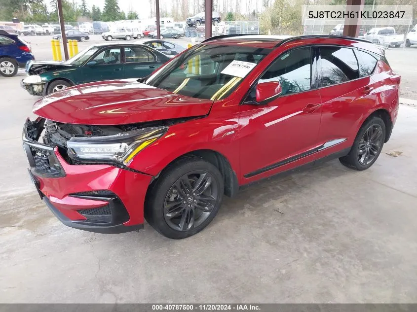 2019 Acura Rdx A-Spec Package VIN: 5J8TC2H61KL023847 Lot: 40787500