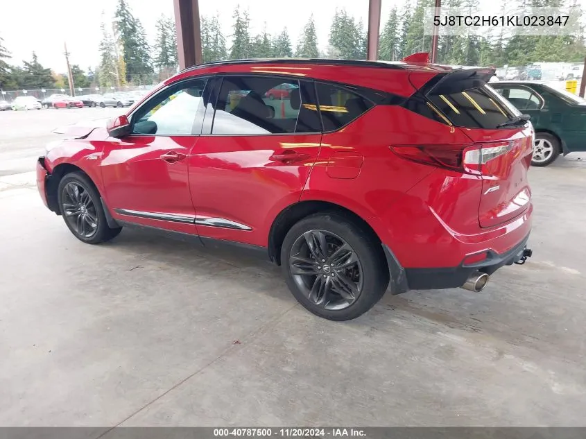 2019 Acura Rdx A-Spec Package VIN: 5J8TC2H61KL023847 Lot: 40787500