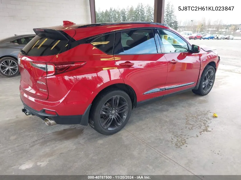 2019 Acura Rdx A-Spec Package VIN: 5J8TC2H61KL023847 Lot: 40787500