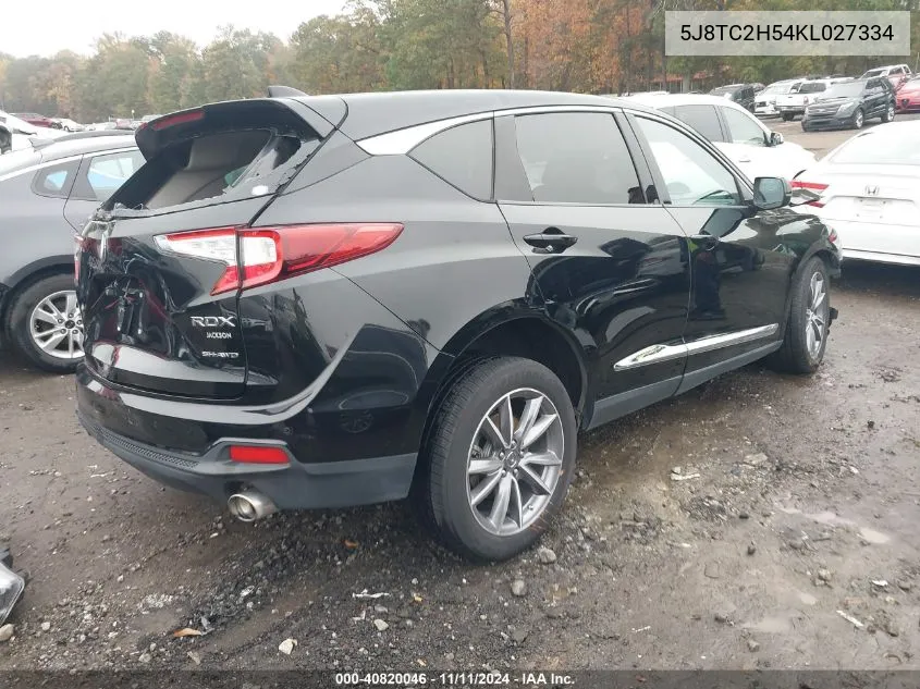 5J8TC2H54KL027334 2019 Acura Rdx Technology