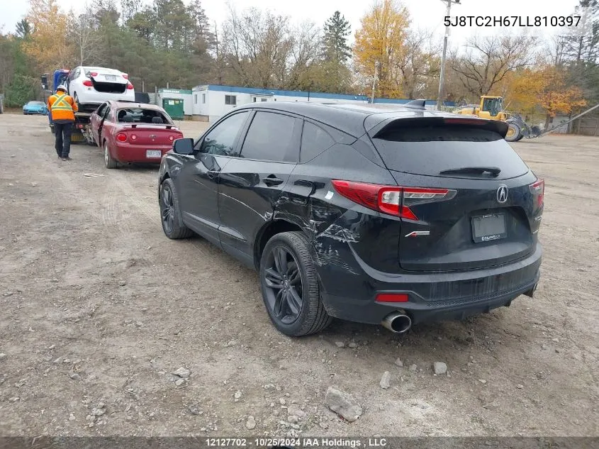 2020 Acura Rdx VIN: 5J8TC2H67LL810397 Lot: 12127702