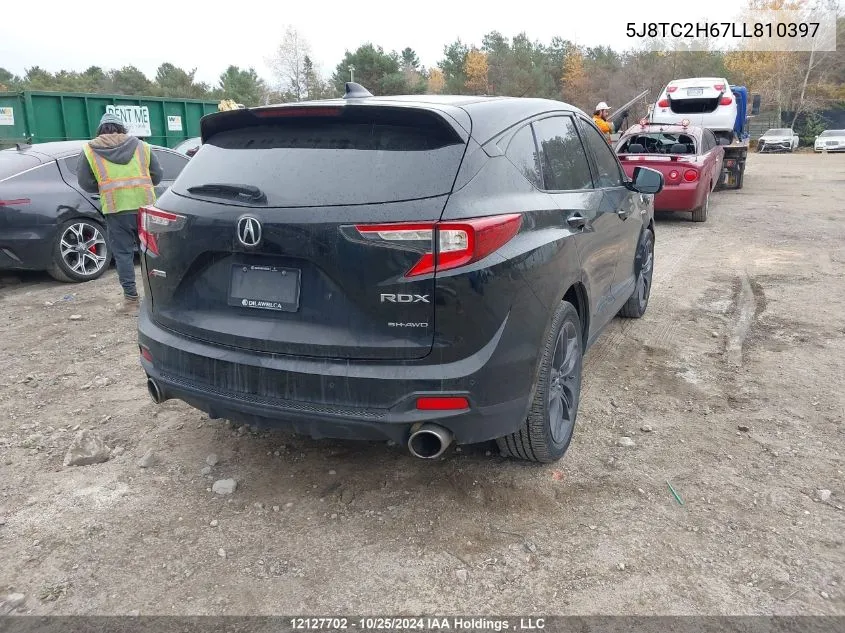 2020 Acura Rdx VIN: 5J8TC2H67LL810397 Lot: 12127702