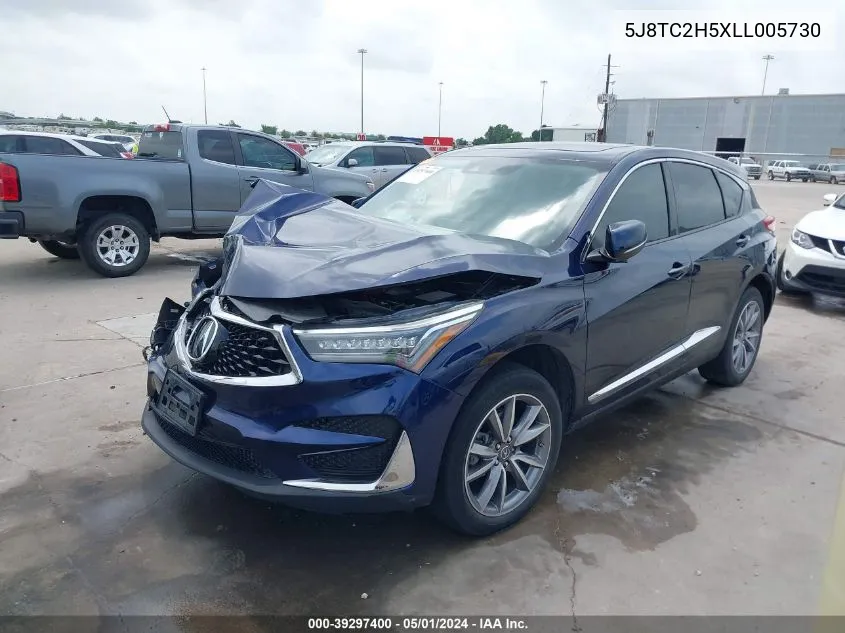 2020 Acura Rdx Technology Package VIN: 5J8TC2H5XLL005730 Lot: 39297400