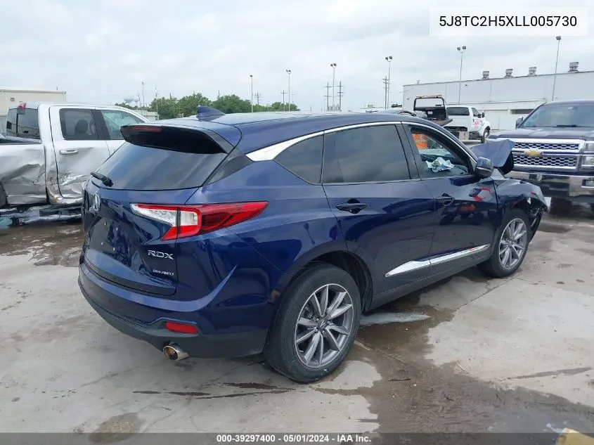 2020 Acura Rdx Technology Package VIN: 5J8TC2H5XLL005730 Lot: 39297400