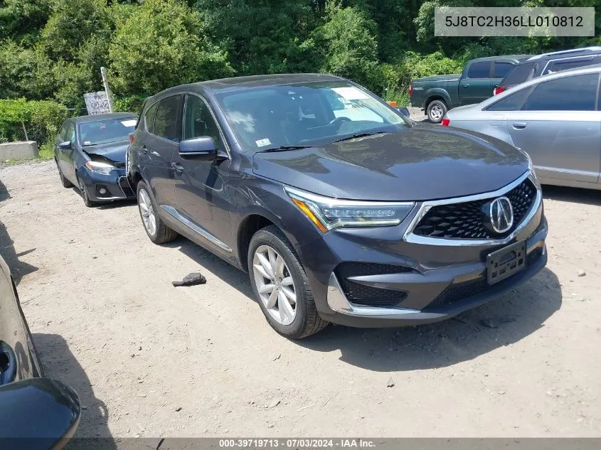 2020 Acura Rdx Standard VIN: 5J8TC2H36LL010812 Lot: 39719713