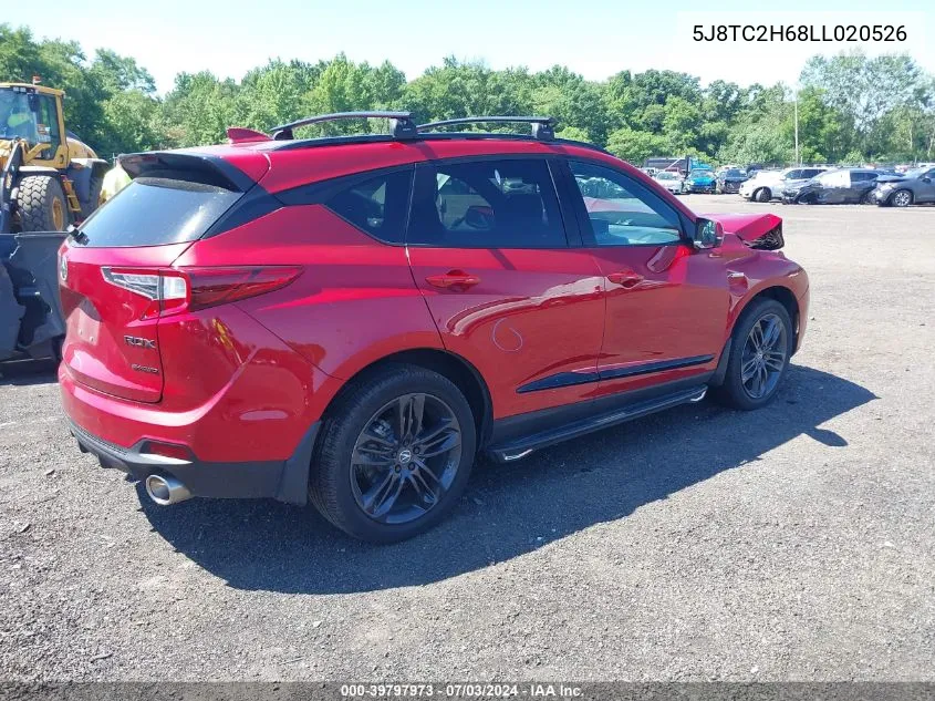 2020 Acura Rdx A-Spec Package VIN: 5J8TC2H68LL020526 Lot: 39797973