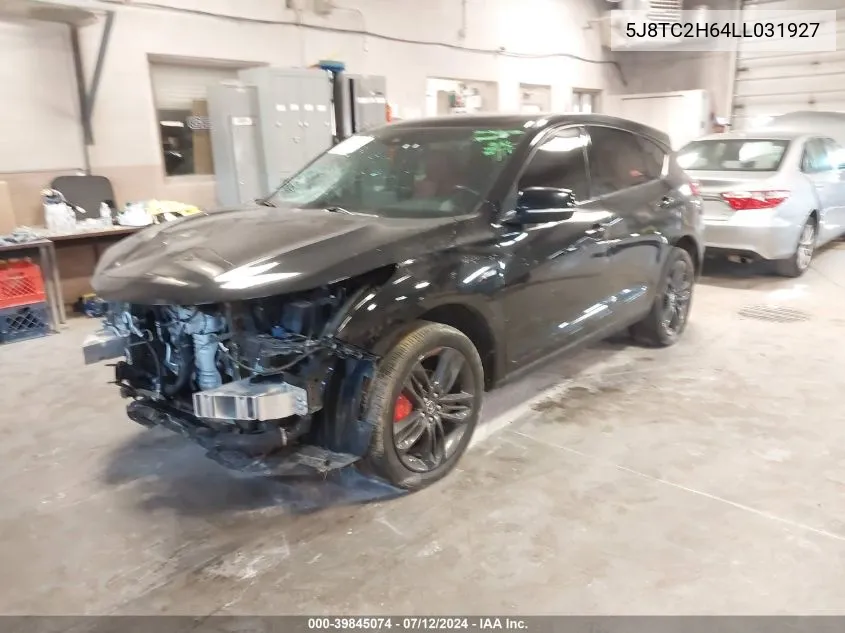 2020 Acura Rdx A-Spec Package VIN: 5J8TC2H64LL031927 Lot: 39845074