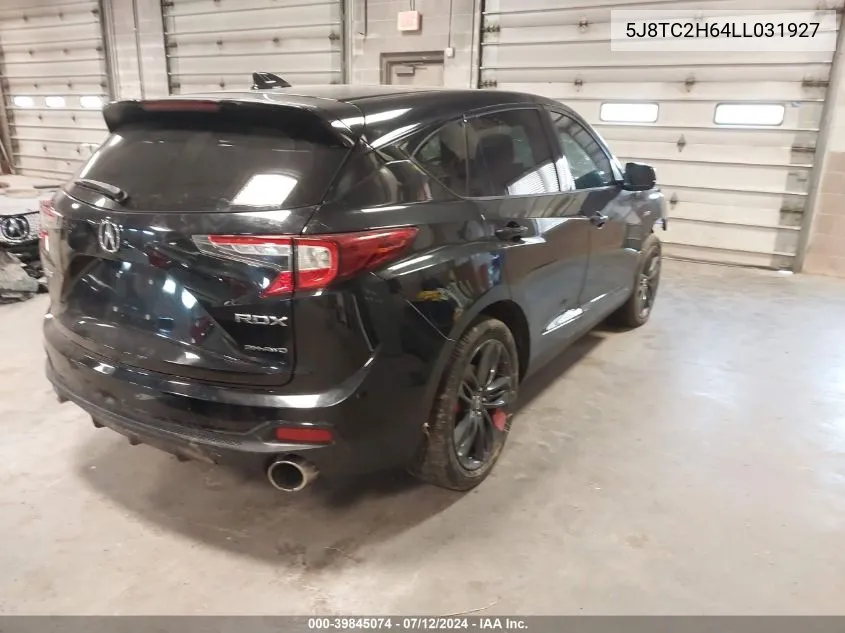 2020 Acura Rdx A-Spec Package VIN: 5J8TC2H64LL031927 Lot: 39845074