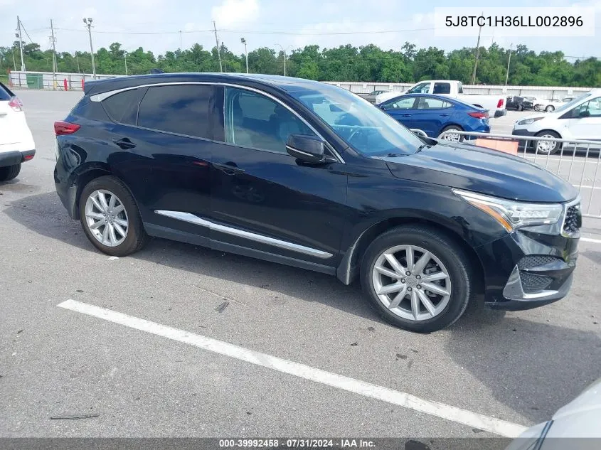 2020 Acura Rdx Standard VIN: 5J8TC1H36LL002896 Lot: 39992458