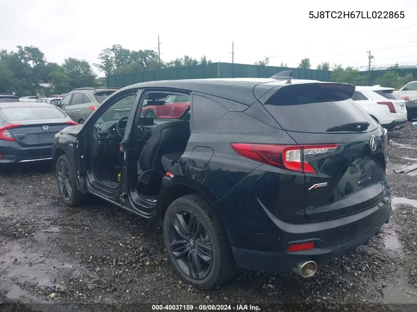 5J8TC2H67LL022865 2020 Acura Rdx A-Spec Package