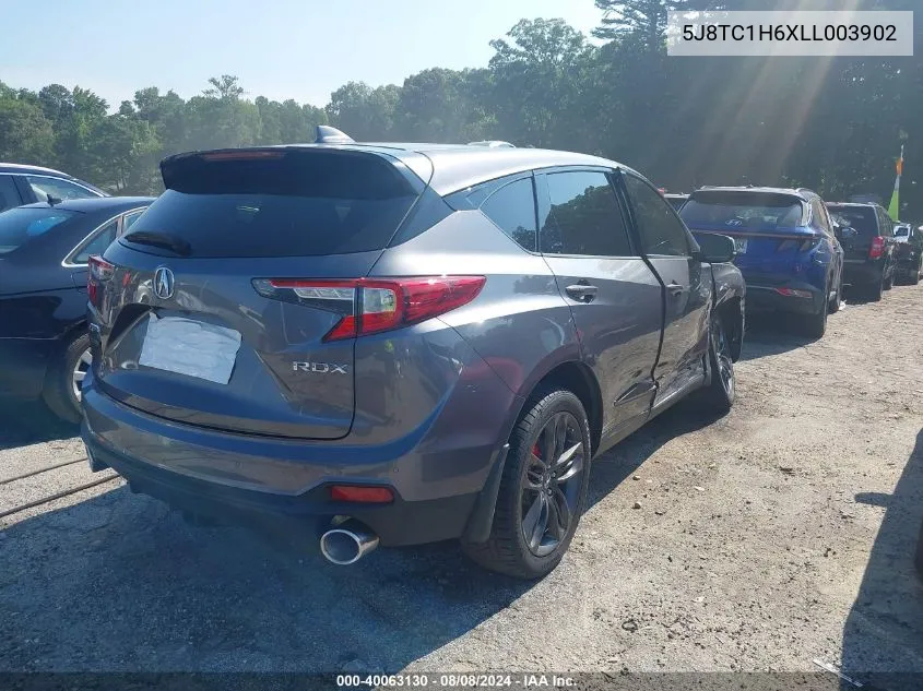 2020 Acura Rdx A-Spec Package VIN: 5J8TC1H6XLL003902 Lot: 40063130