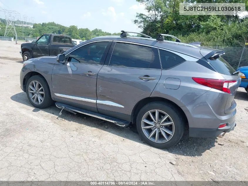 2020 Acura Rdx Technology Package VIN: 5J8TC2H59LL030618 Lot: 40114796