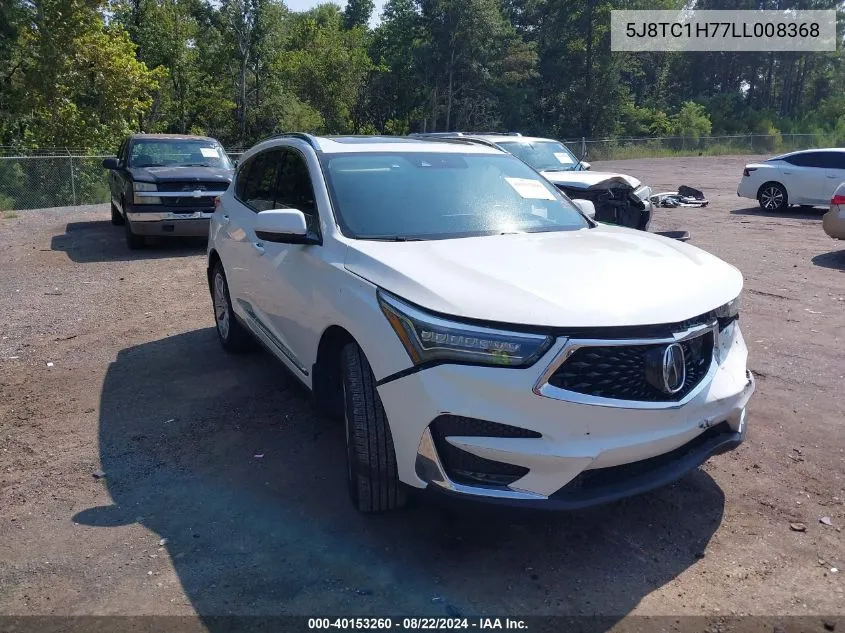 2020 Acura Rdx Advance Package VIN: 5J8TC1H77LL008368 Lot: 40153260