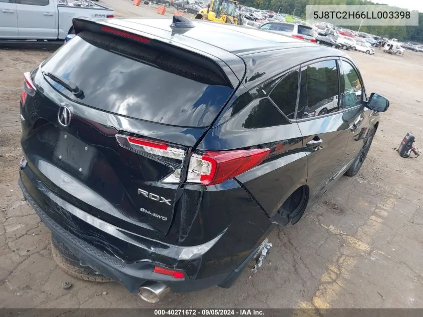 2020 Acura Rdx A-Spec Package VIN: 5J8TC2H66LL003398 Lot: 40271672