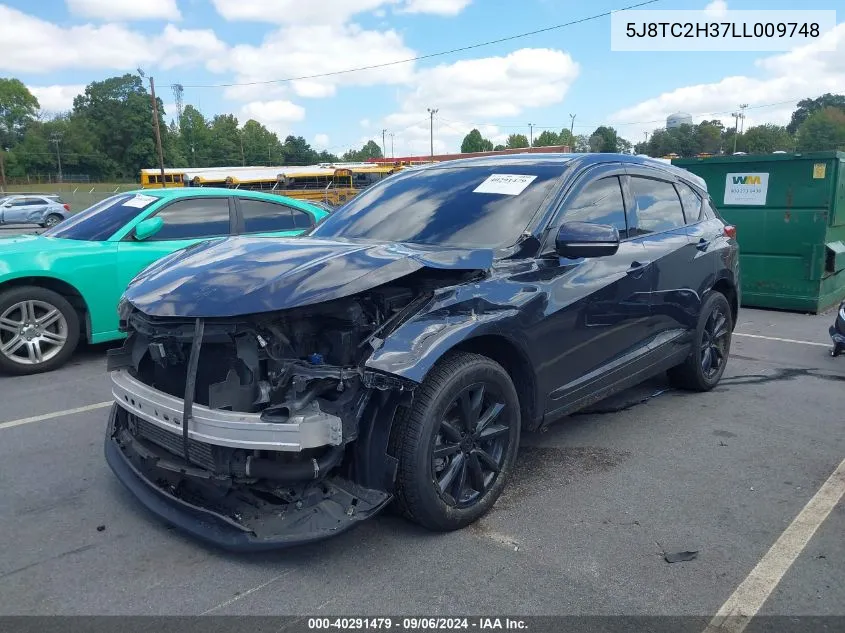 2020 Acura Rdx Standard VIN: 5J8TC2H37LL009748 Lot: 40291479