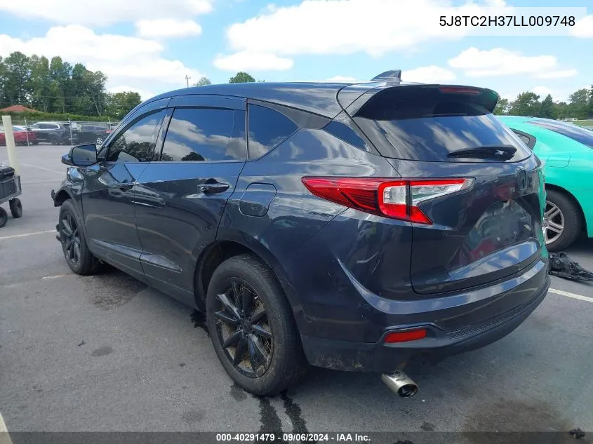 2020 Acura Rdx Standard VIN: 5J8TC2H37LL009748 Lot: 40291479