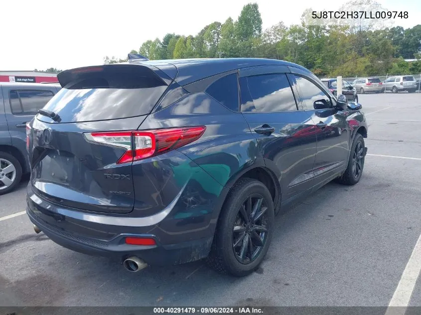 2020 Acura Rdx Standard VIN: 5J8TC2H37LL009748 Lot: 40291479