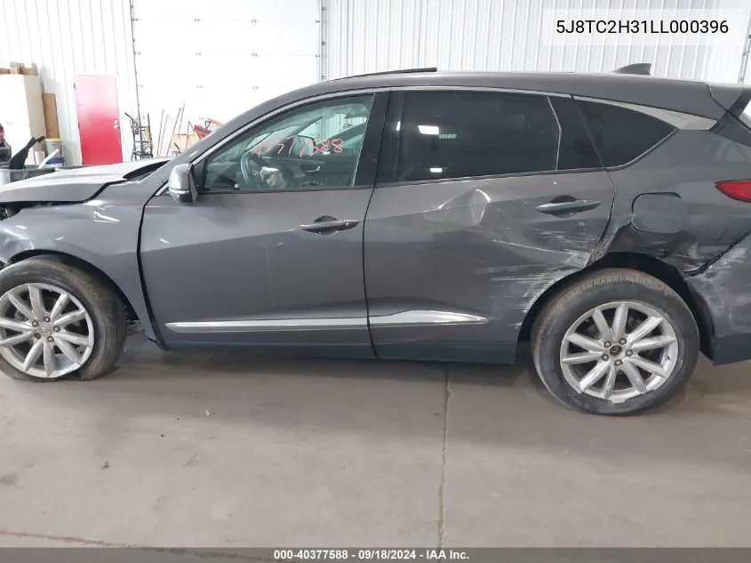 2020 Acura Rdx VIN: 5J8TC2H31LL000396 Lot: 40377588