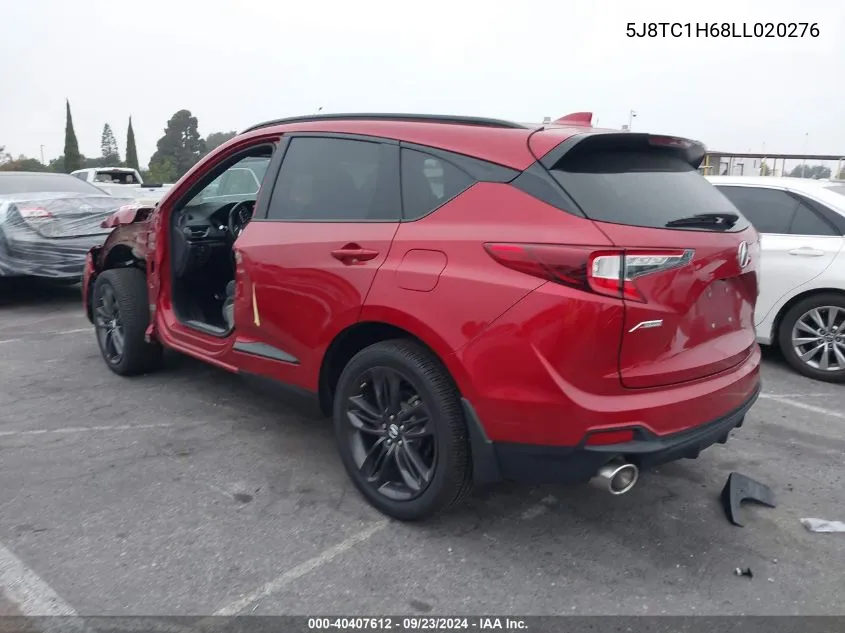 2020 Acura Rdx A-Spec Package VIN: 5J8TC1H68LL020276 Lot: 40407612