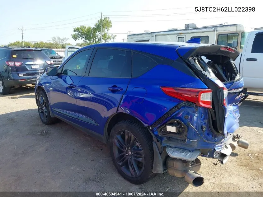 2020 Acura Rdx A-Spec Package VIN: 5J8TC2H62LL022398 Lot: 40504941