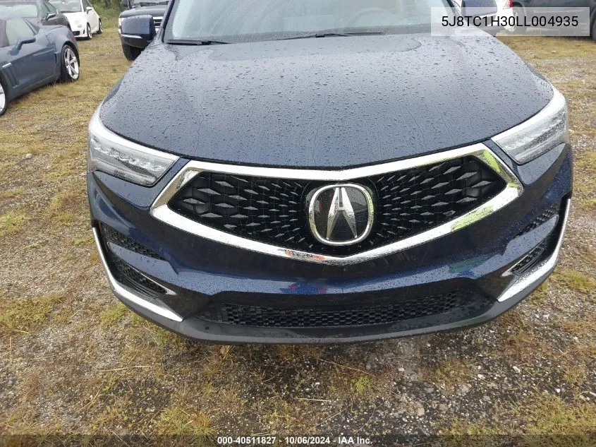 2020 Acura Rdx Standard VIN: 5J8TC1H30LL004935 Lot: 40511827