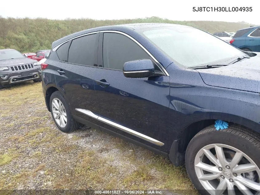 2020 Acura Rdx Standard VIN: 5J8TC1H30LL004935 Lot: 40511827