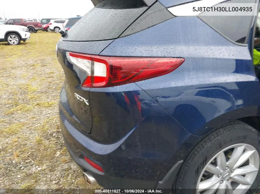 2020 Acura Rdx Standard VIN: 5J8TC1H30LL004935 Lot: 40511827