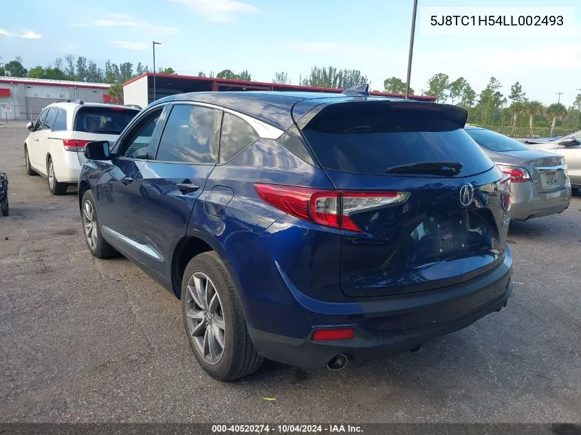 2020 Acura Rdx Technology Package VIN: 5J8TC1H54LL002493 Lot: 40520274