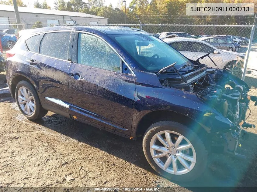 2020 Acura Rdx Standard VIN: 5J8TC2H39LL000713 Lot: 40596312