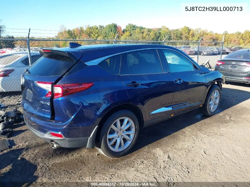 2020 Acura Rdx Standard VIN: 5J8TC2H39LL000713 Lot: 40596312