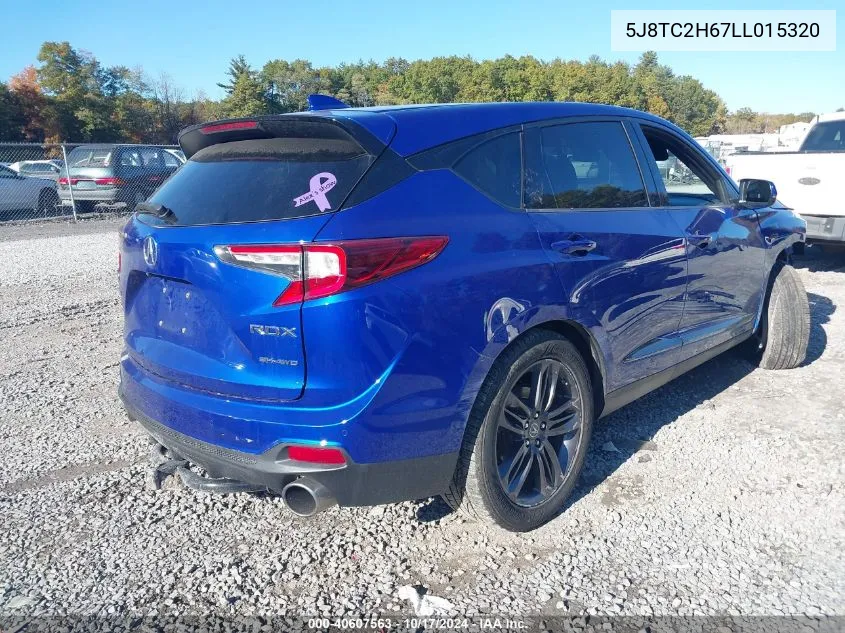 2020 Acura Rdx A-Spec Package VIN: 5J8TC2H67LL015320 Lot: 40607563