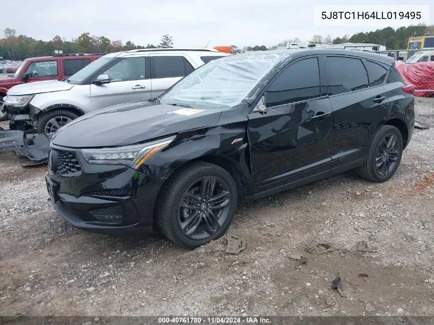 2020 Acura Rdx A-Spec Package VIN: 5J8TC1H64LL019495 Lot: 40761780