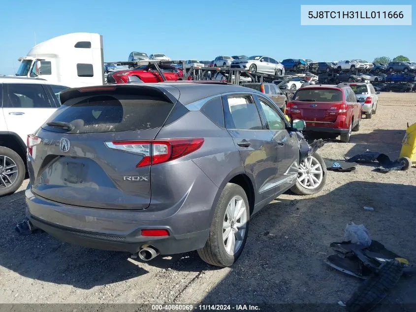 2020 Acura Rdx Standard VIN: 5J8TC1H31LL011666 Lot: 40860069