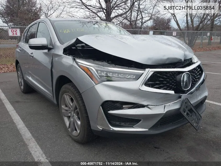 2020 Acura Rdx Advance Package VIN: 5J8TC2H79LL035884 Lot: 40871752