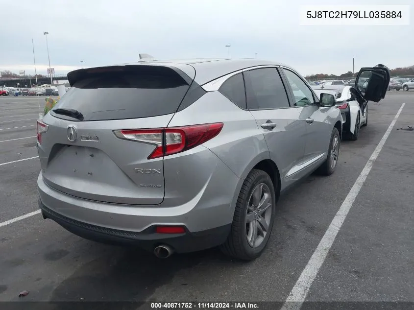 2020 Acura Rdx Advance Package VIN: 5J8TC2H79LL035884 Lot: 40871752