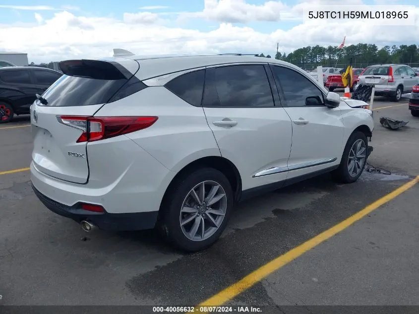 2021 Acura Rdx Technology Package VIN: 5J8TC1H59ML018965 Lot: 40056632