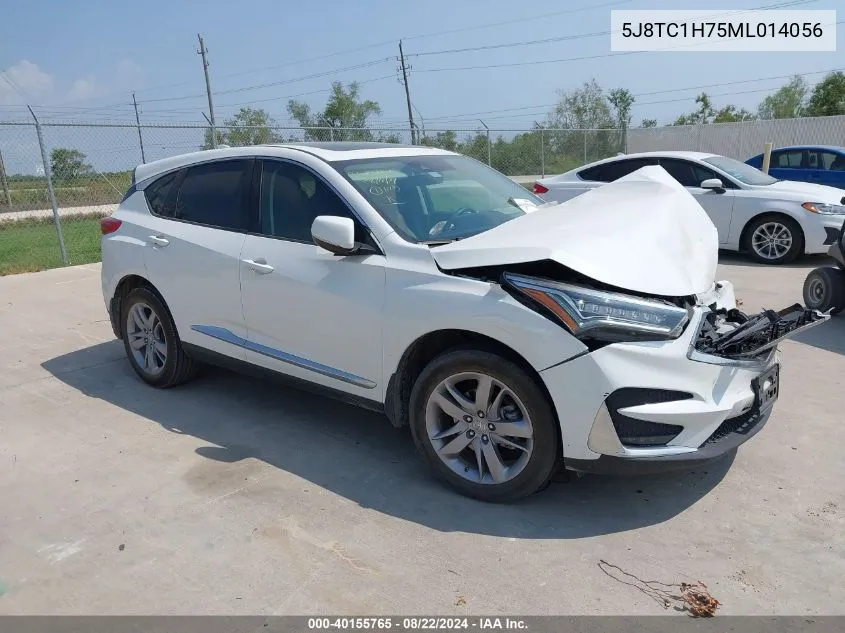 2021 Acura Rdx Advance Package VIN: 5J8TC1H75ML014056 Lot: 40155765