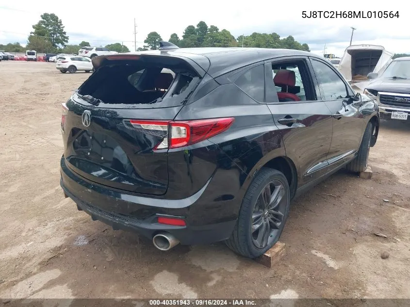 2021 Acura Rdx A-Spec Package VIN: 5J8TC2H68ML010564 Lot: 40351943