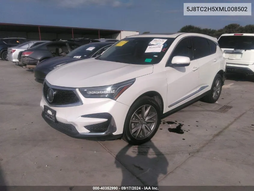 2021 Acura Rdx Technology VIN: 5J8TC2H5XML008502 Lot: 40352990