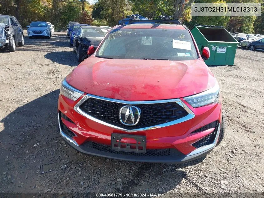 2021 Acura Rdx Standard VIN: 5J8TC2H31ML013313 Lot: 40581779