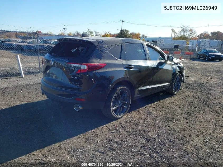 2021 Acura Rdx A-Spec Package VIN: 5J8TC2H69ML026949 Lot: 40701850