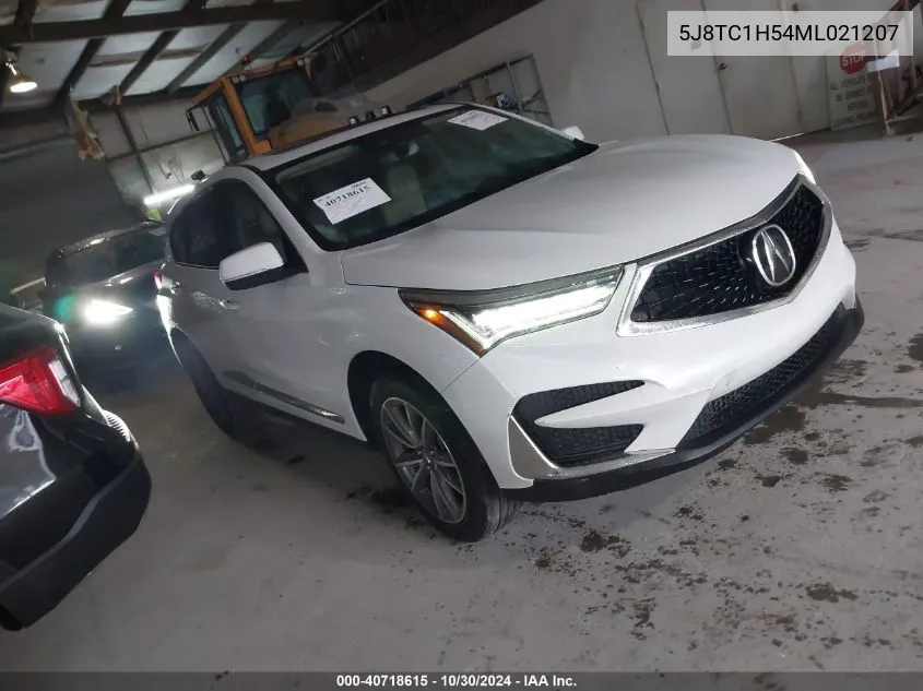 2021 Acura Rdx Technology Package VIN: 5J8TC1H54ML021207 Lot: 40718615