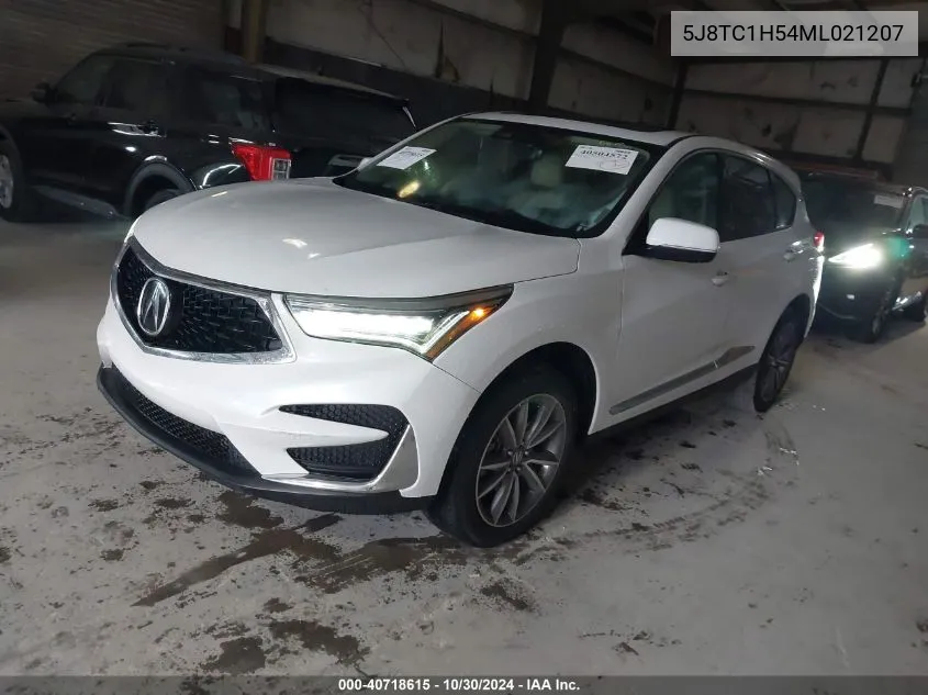 2021 Acura Rdx Technology Package VIN: 5J8TC1H54ML021207 Lot: 40718615